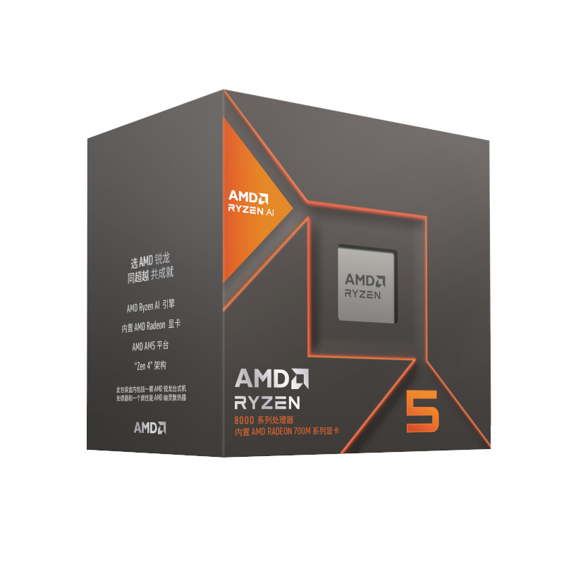 AMD RYZEN 5 8600G 6-CORE 4.3GHZ AM5 CPU | 100-100001237BOX AMD RYZEN 5 8600G 6-CORE 4.3GHZ AM5 CPU - Image 1