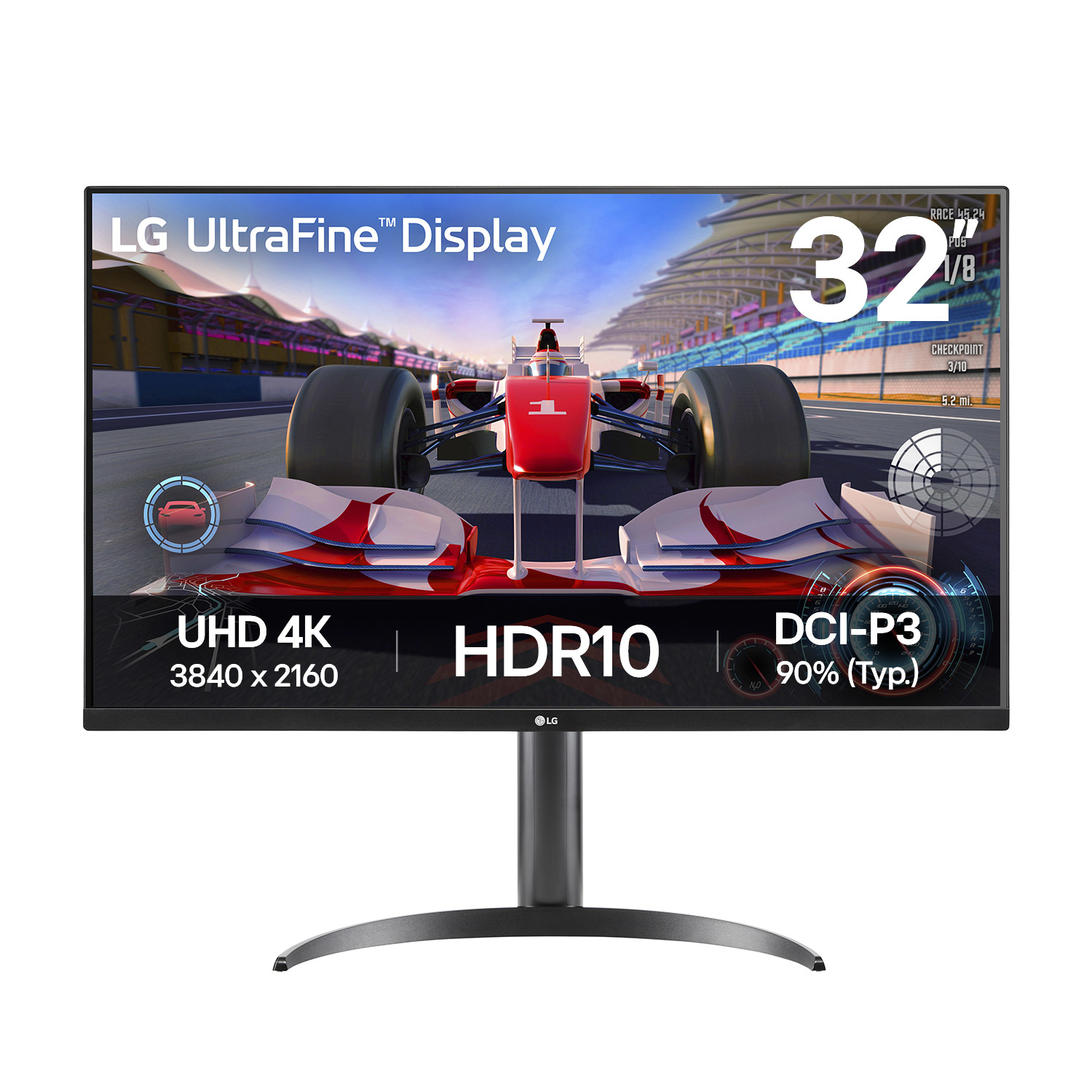 LG UltraFine 32" 4K UHD 60Hz VA Monitor | 32UR550K-B.AFB LG UltraFine 32" 4K UHD 60Hz VA Monitor - Image 1