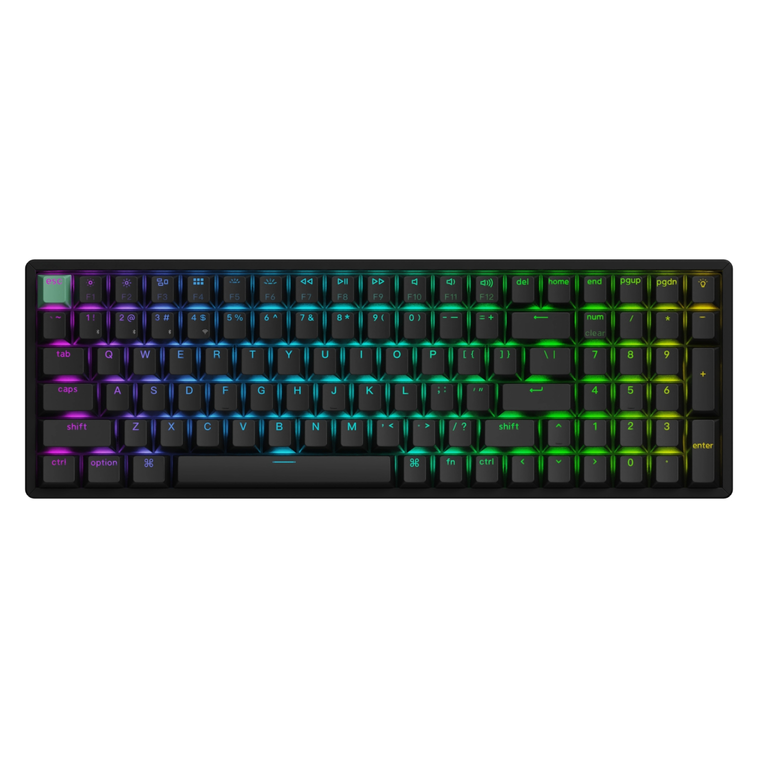 Keychron K4 HE 96% Magnetic Switch Hot-Swap RGB Wireless Keyboard – Black | K4H-J1 Keychron K4 HE 96% Magnetic Switch Hot-Swap RGB Wireless Keyboard – Black - Image 1