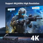 UGREEN 2-In-1 HDMI KVM Switch 4 USB Ports 4K@60Hz–Black - Image 4