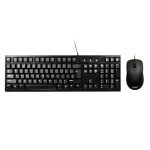 <p>The Port Wired USB Keyboard & Mouse Combo combines ergonomic comfort in the keyboard's key pitch and the mouse's ambidextrous build