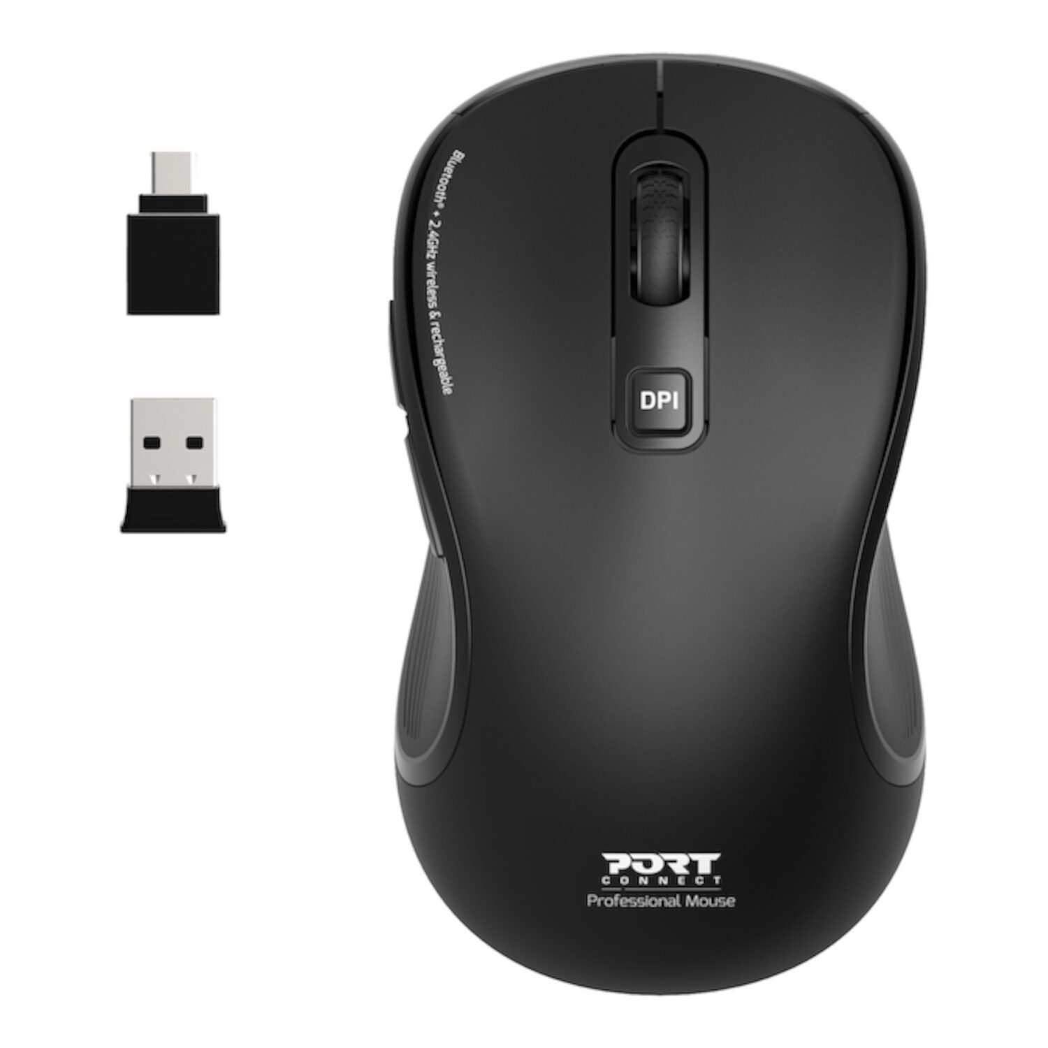 Port Connect Essential Bluetooth Wireless Rechargeable Mouse | 910010 Port Connect Essential Bluetooth Wireless Rechargeable Mouse - Image 1
