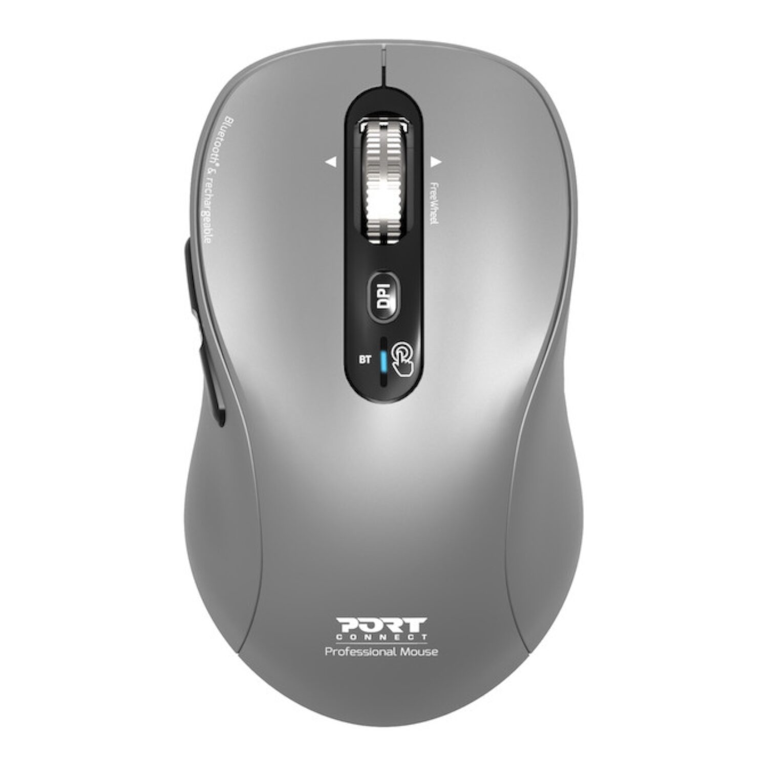 Port Connect Wireless Bluetooth Expert and Mac Mouse - Grey | 910201 Port Connect Wireless Bluetooth Expert and Mac Mouse - Grey - Image 1