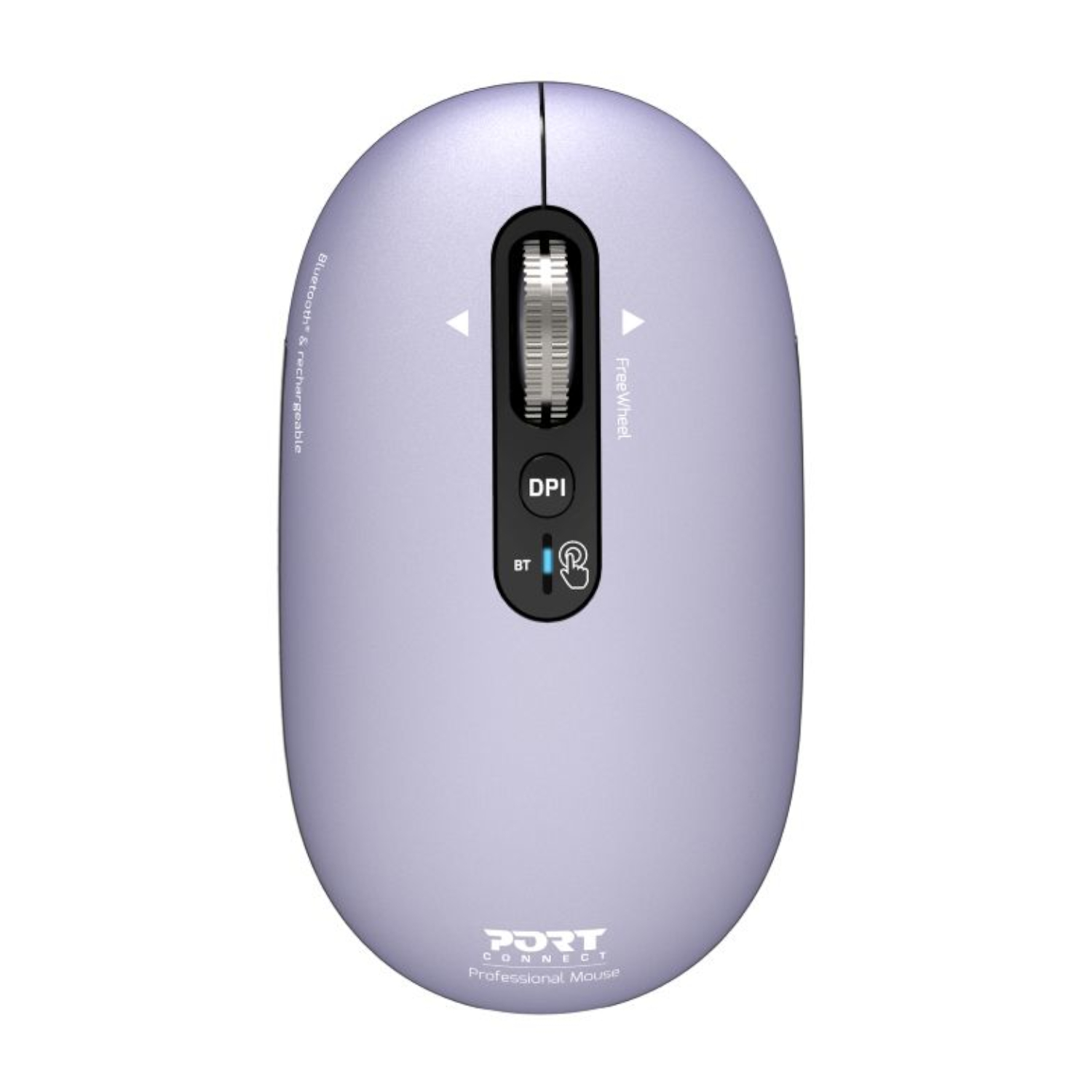 Port Connect PURE MAC Rechargeable Wireless and Bluetooth Mouse - Iris | 910502 Port Connect PURE MAC Rechargeable Wireless and Bluetooth Mouse - Iris - Image 1