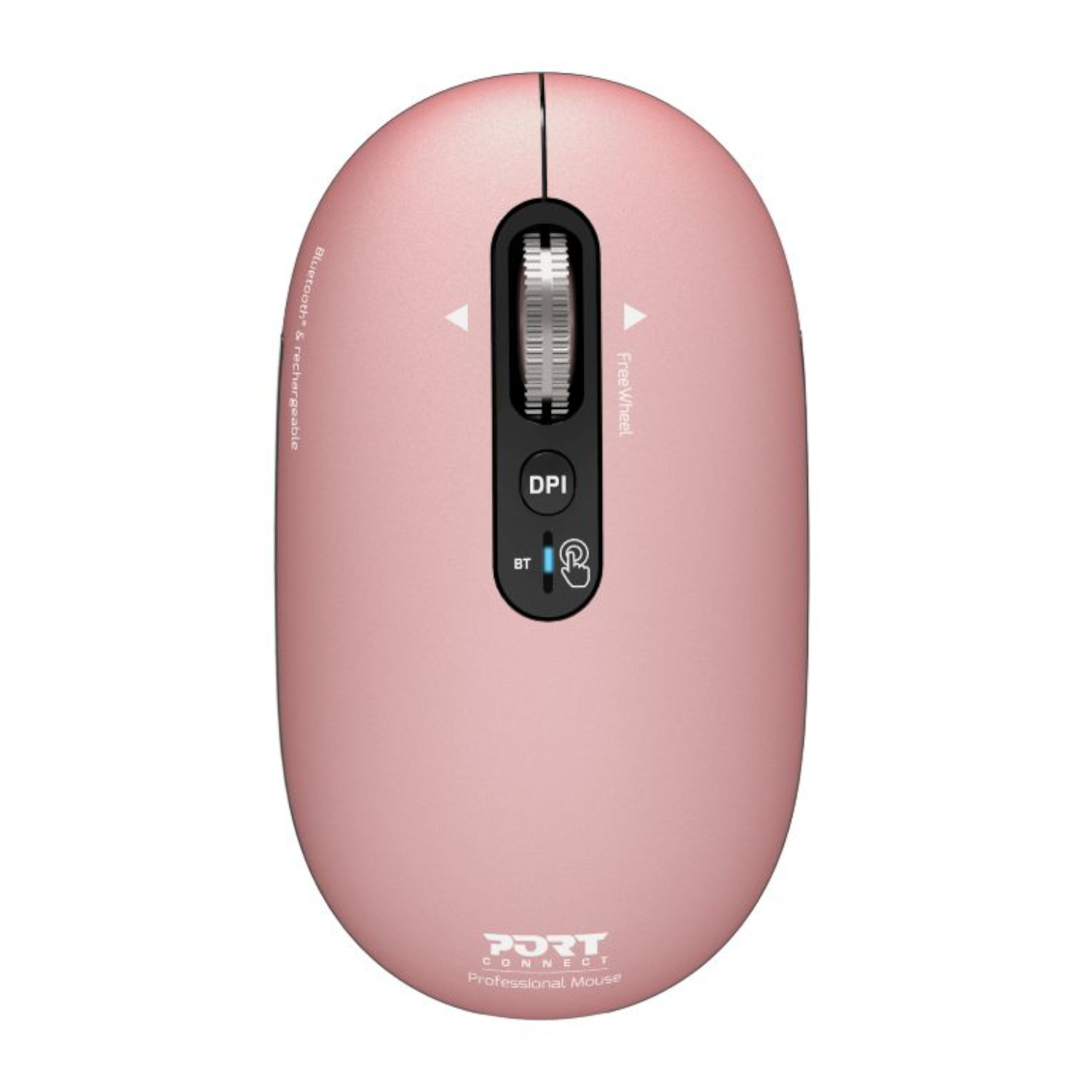Port Connect PURE MAC Rechargeable Wireless and Bluetooth Mouse - Copper Rose | 910503 Port Connect PURE MAC Rechargeable Wireless and Bluetooth Mouse - Copper Rose - Image 1
