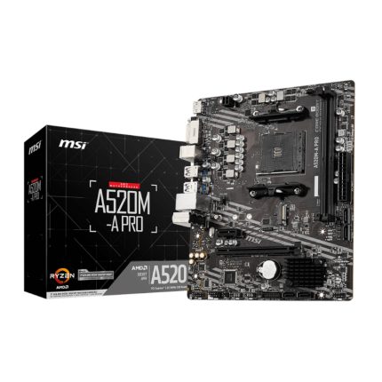 High-performance MSI A520M-A PRO AM4 motherboard with Turbo M.2