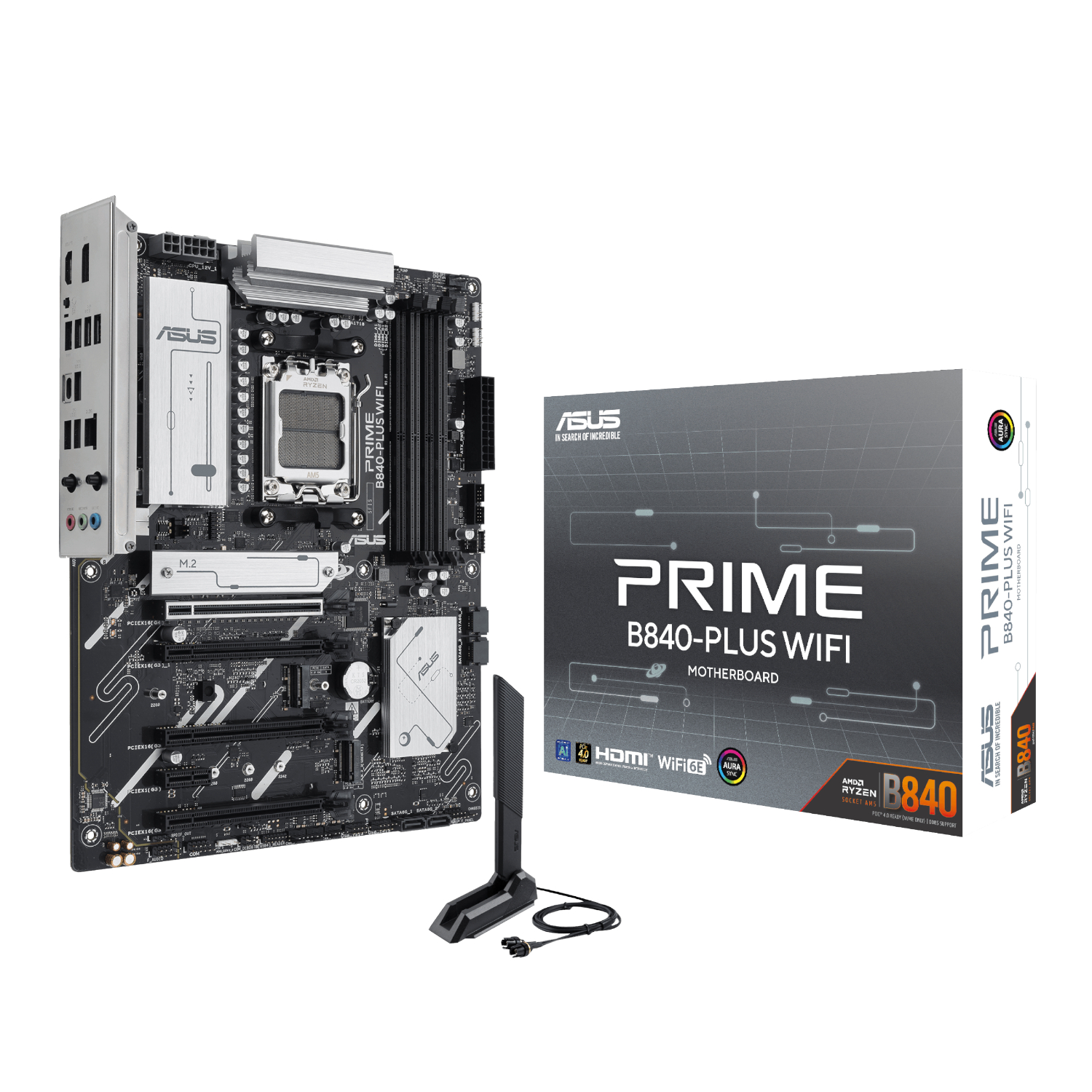 Asus PRIME B840-PLUS WIFI AMD AM5 ATX Gaming Motherboard | PRIME-B840-PLUSWIFI Asus PRIME B840-PLUS WIFI AMD AM5 ATX Gaming Motherboard - Image 1