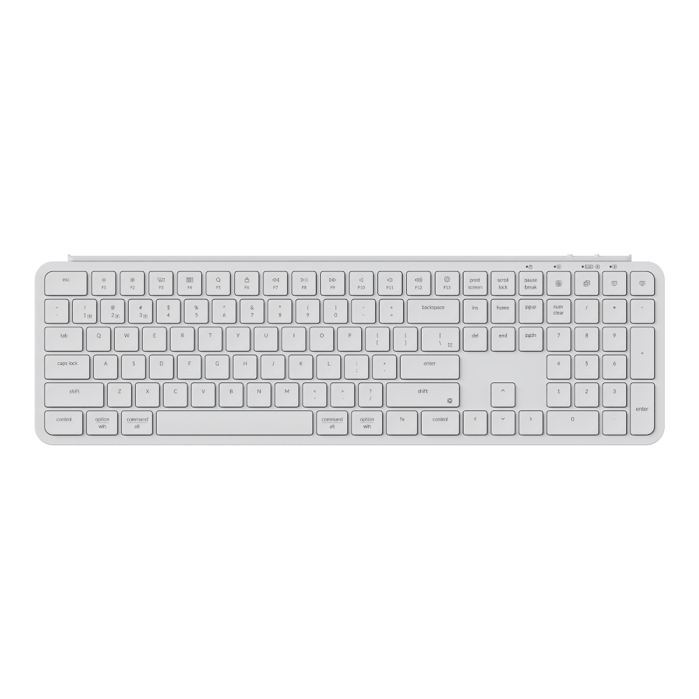 Keychron B6 Pro Ultra-Slim 100% Wireless Keyboard – Ivory White | B6P-K8 Keychron B6 Pro Ultra-Slim 100% Wireless Keyboard – Ivory White - Image 1