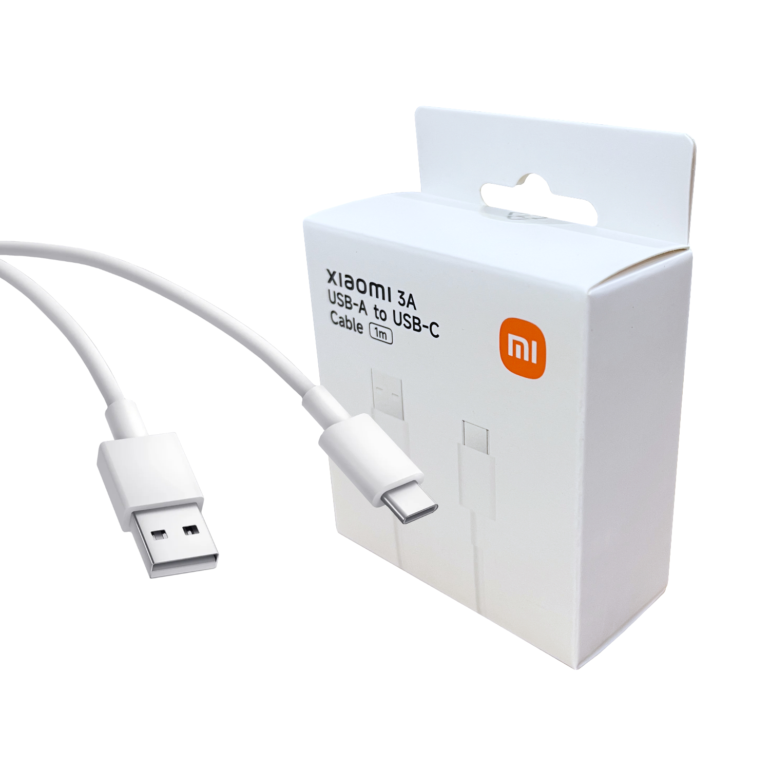 Xiaomi 3A USB-A to USB Type-C Cable 1M - White | BHR087GGL Xiaomi 3A USB-A to USB Type-C Cable 1M - White - Image 1