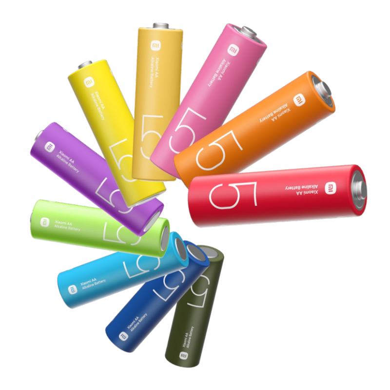 Xiaomi AA Rainbow Batteries (10 Pack) | BHR5393GL Xiaomi AA Rainbow Batteries (10 Pack) - Image 1