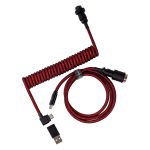 Keychron Coiled Aviator Cable - Red - Image 3