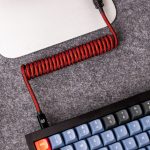 Keychron Coiled Aviator Cable - Red - Image 5
