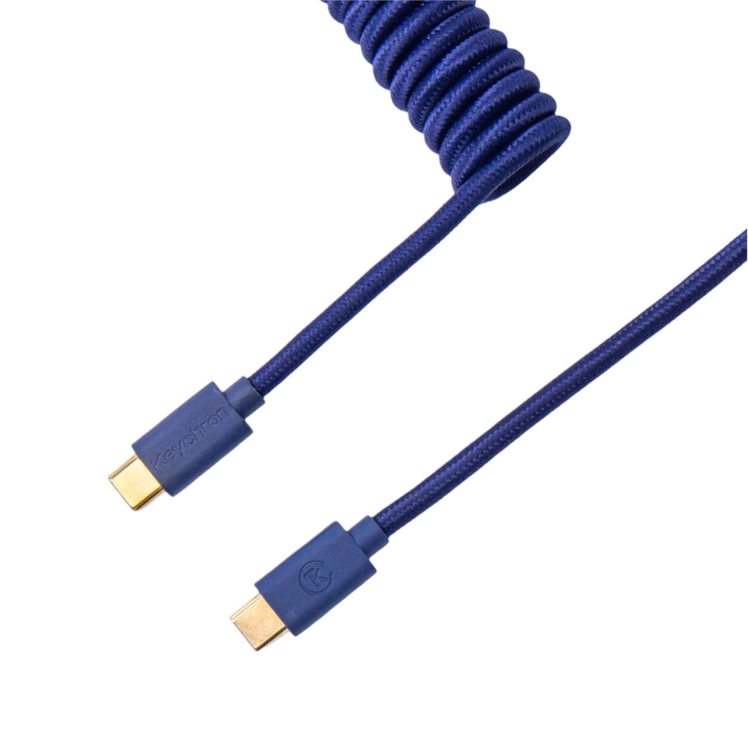 Keychron Coiled Aviator Blue Cable | CAB-L Keychron Coiled Aviator Blue Cable - Image 1