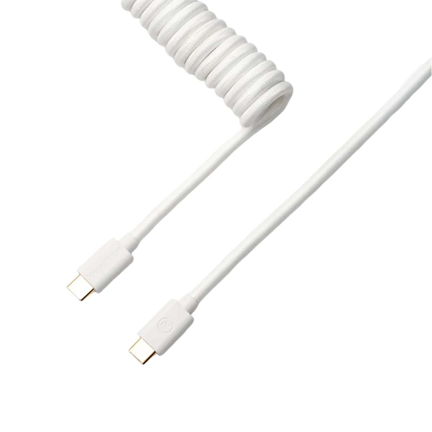 Keychron Coiled Aviator White Cable | CAB-W Keychron Coiled Aviator White Cable - Image 1