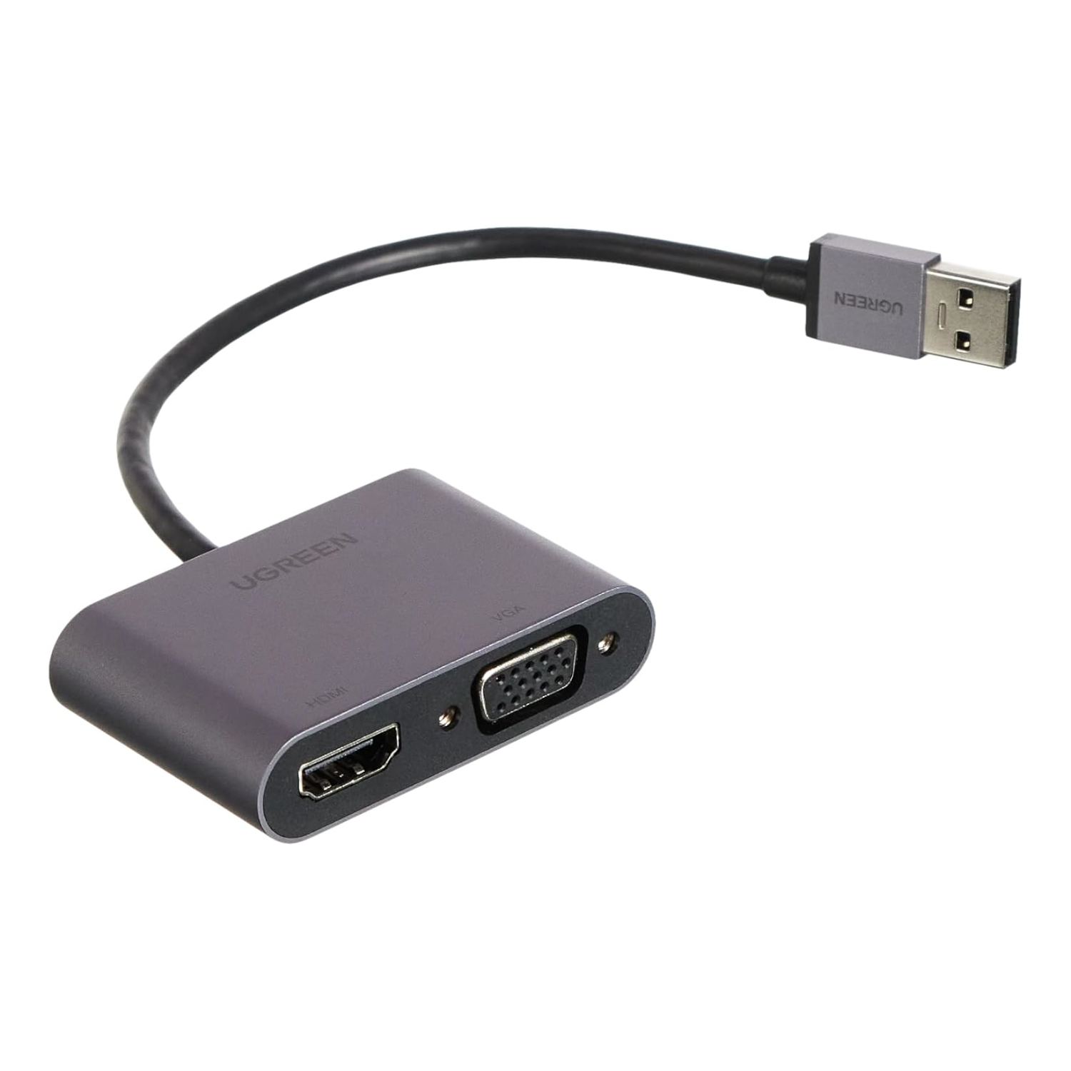 UGREEN CM449 USB-A to HDMI + VGA 1080P Display Adapter | CM449-20518 UGREEN CM449 USB-A to HDMI + VGA 1080P Display Adapter - Image 1