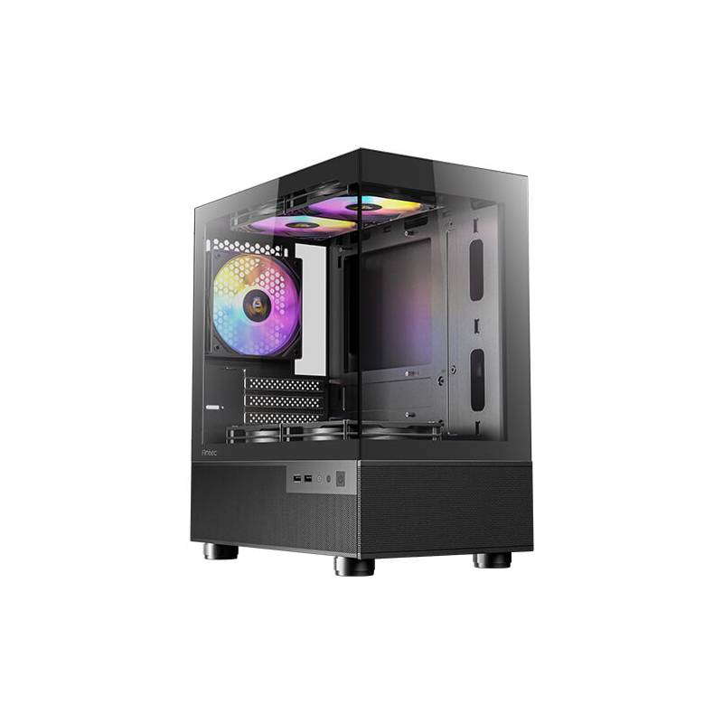 Antec CX200M Elite Micro-ATX | ITX RGB Mini-Tower Gaming Chassis - Black | CX200M ELITE B Antec CX200M Elite Micro-ATX | ITX RGB Mini-Tower Gaming Chassis - Black - Image 1