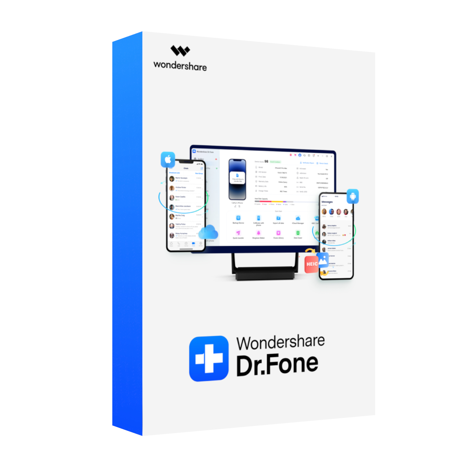 Wondershare Dr.Fone – Full Toolkit for Mac (Digital Perpetual License | 1-5 devices | 1 PC) | DF006 Wondershare Dr.Fone – Full Toolkit for Mac (Digital Perpetual License | 1-5 devices | 1 PC) - Image 1