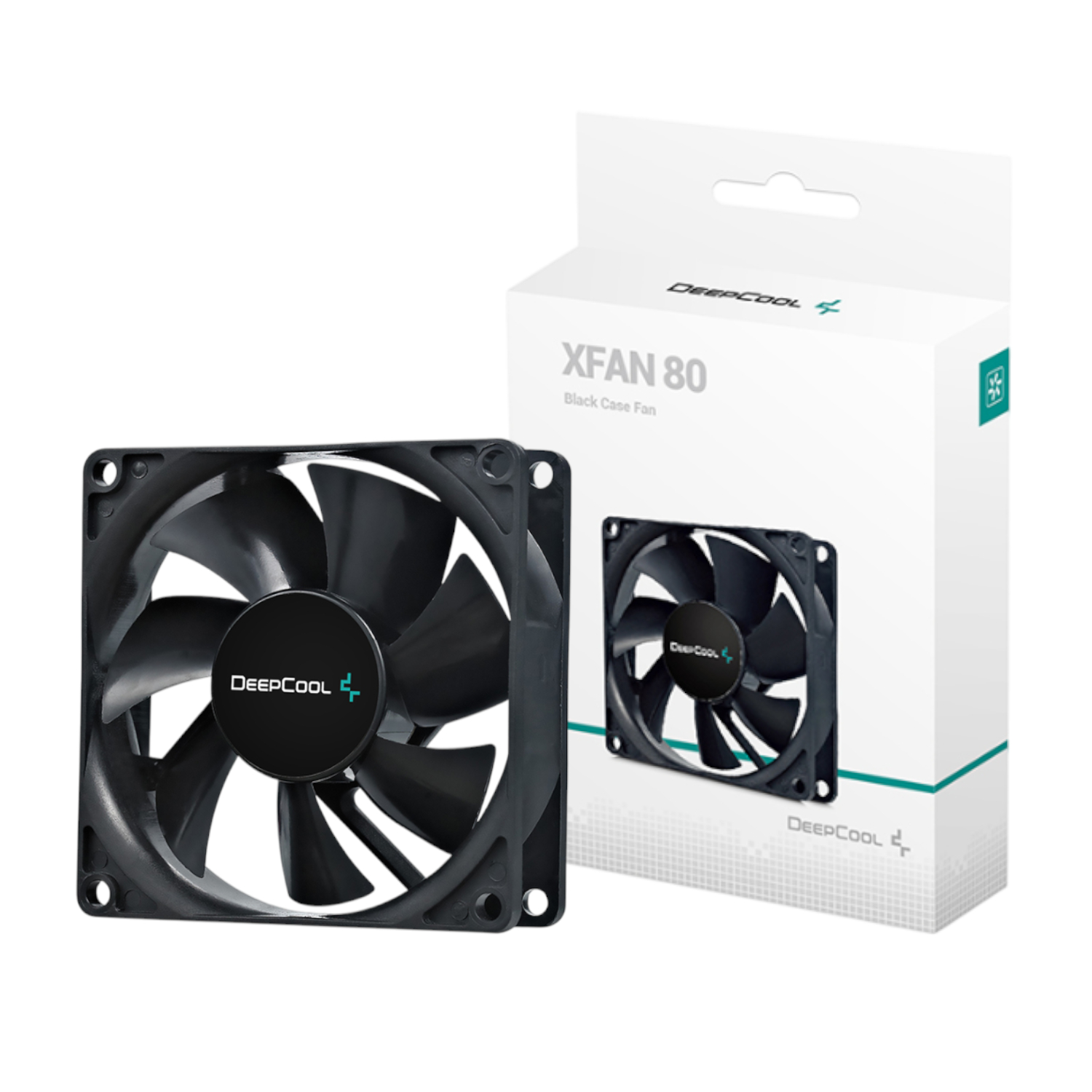DeepCool XFAN 80mm Case Fan - Black | DP-FDC-XF80 DeepCool XFAN 80mm Case Fan - Black - Image 1