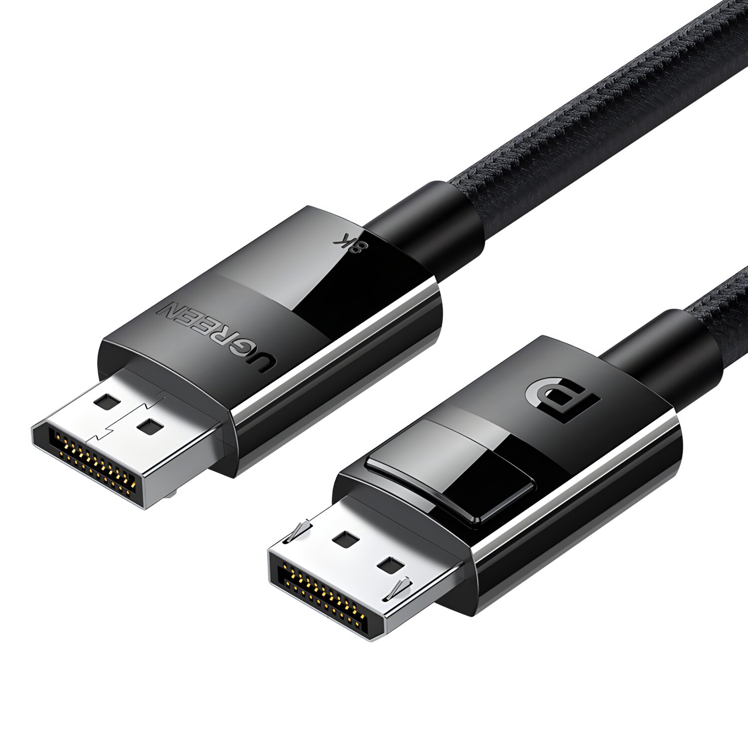 UGREEN DP114 8K DisplayPort Male to Male Braided Cable 2m | DP114-80392 UGREEN DP114 8K DisplayPort Male to Male Braided Cable 2m - Image 1
