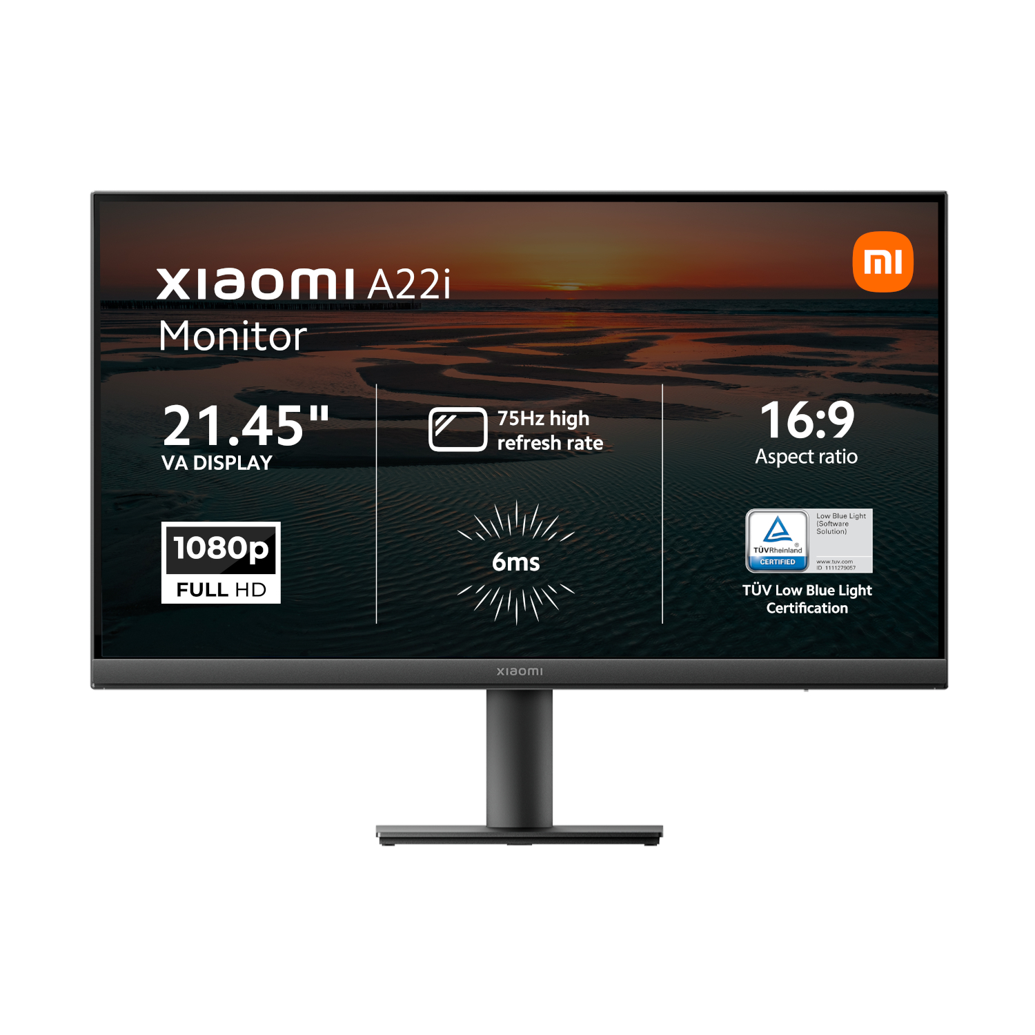 Xiaomi A22i 22" Full HD 1080p VA Monitor (75Hz Xiaomi A22i 22" Full HD 1080p VA Monitor (75Hz, 6ms, and VESA Mount) - Image 1