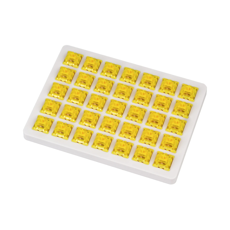 Keychron Yellow Gateron Phantom Switches 110 pcs | G43 Keychron Yellow Gateron Phantom Switches 110 pcs - Image 1