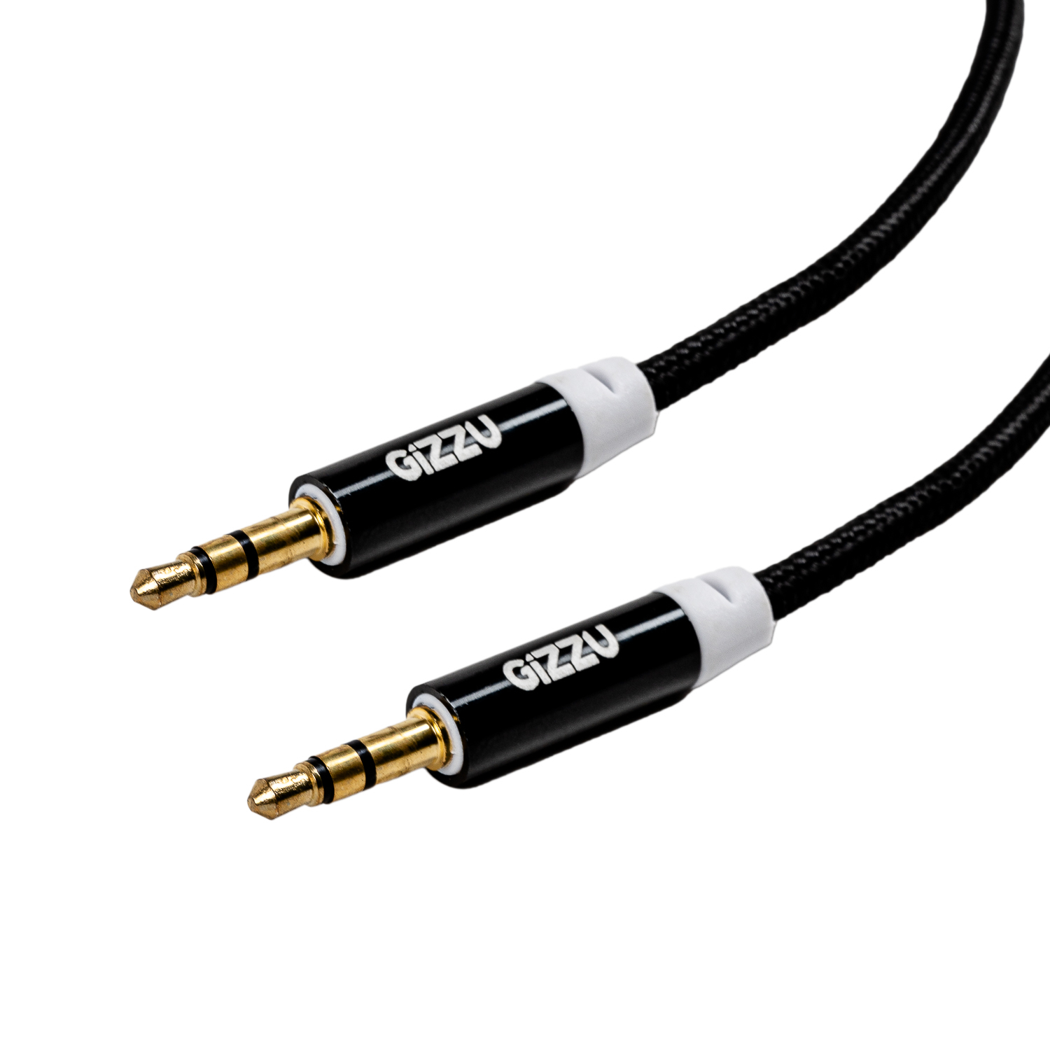 Gizzu 3.5mm AUX Cable 2m - Black | GCP35MM3 Gizzu 3.5mm AUX Cable 2m - Black - Image 1