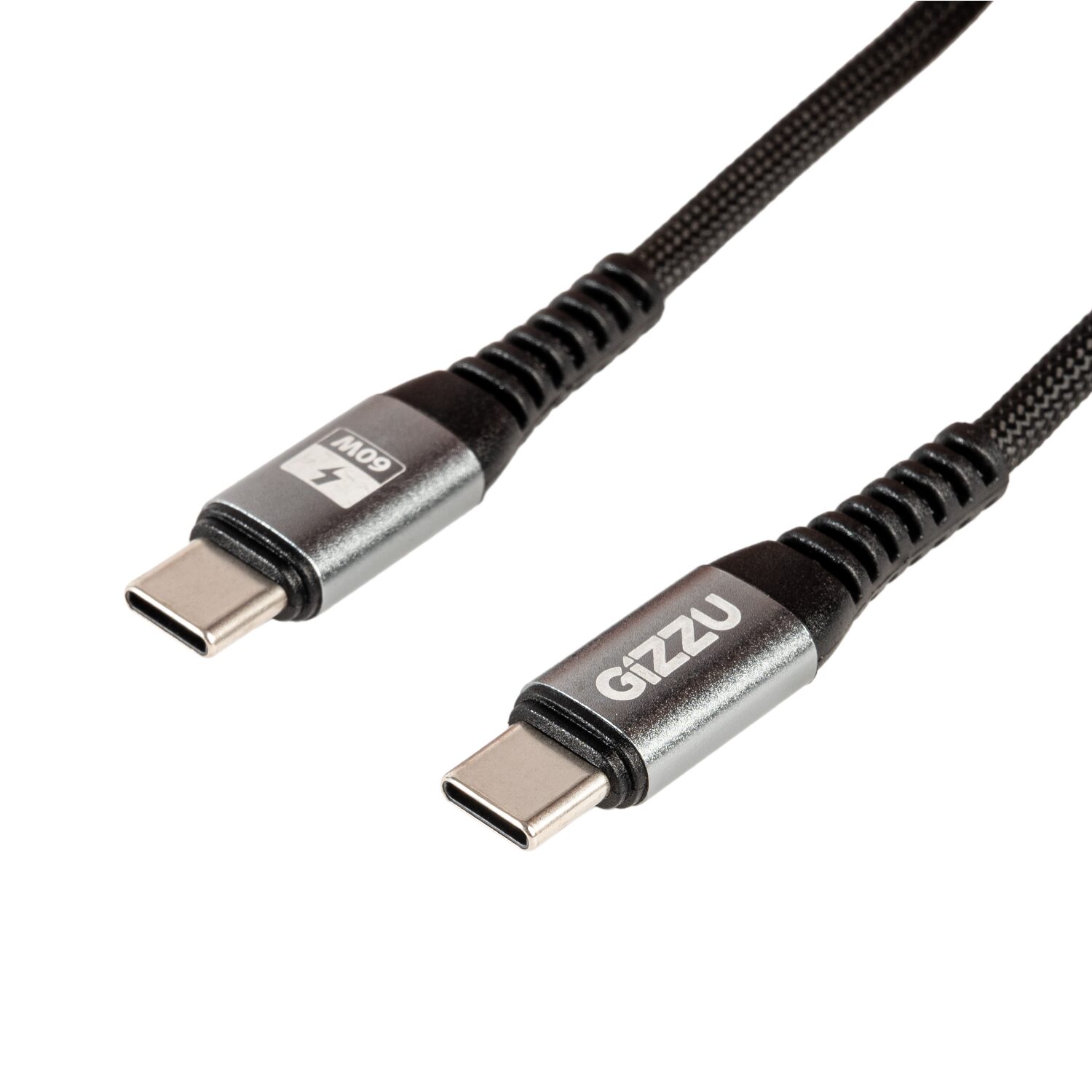 GIZZU 60W 480Mbps Type-C 1m Cable | GCPCC060048G-01 GIZZU 60W 480Mbps Type-C 1m Cable - Image 1