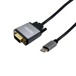 Gizzu Full HD Type-C to VGA Cable (1.8m) - Black - Image 2