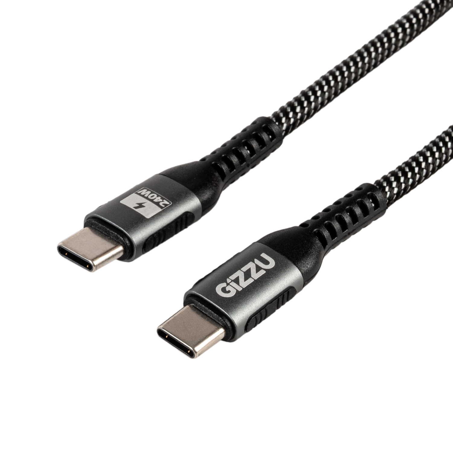 GIZZU 240W 480Mbps Type-C 1m Cable | GCPCC240048G-01 GIZZU 240W 480Mbps Type-C 2m Cable - Image 1