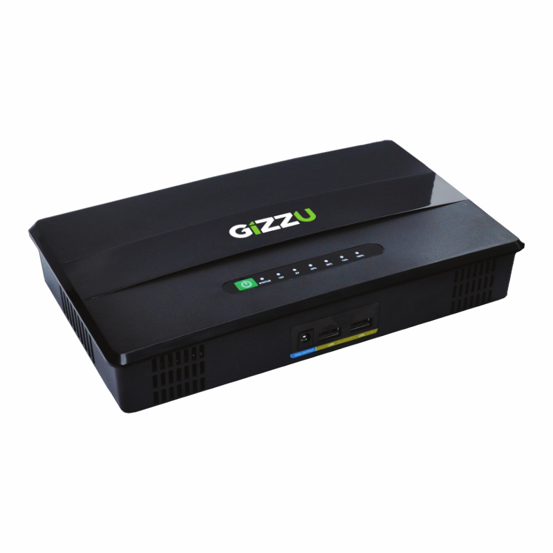 GIZZU 60W 69Wh 21600mAh Mini POE DC UPS LifePO4 - Black | GUP60WPRO GIZZU 60W 69Wh 21600mAh Mini POE DC UPS LifePO4 - Black - Image 1