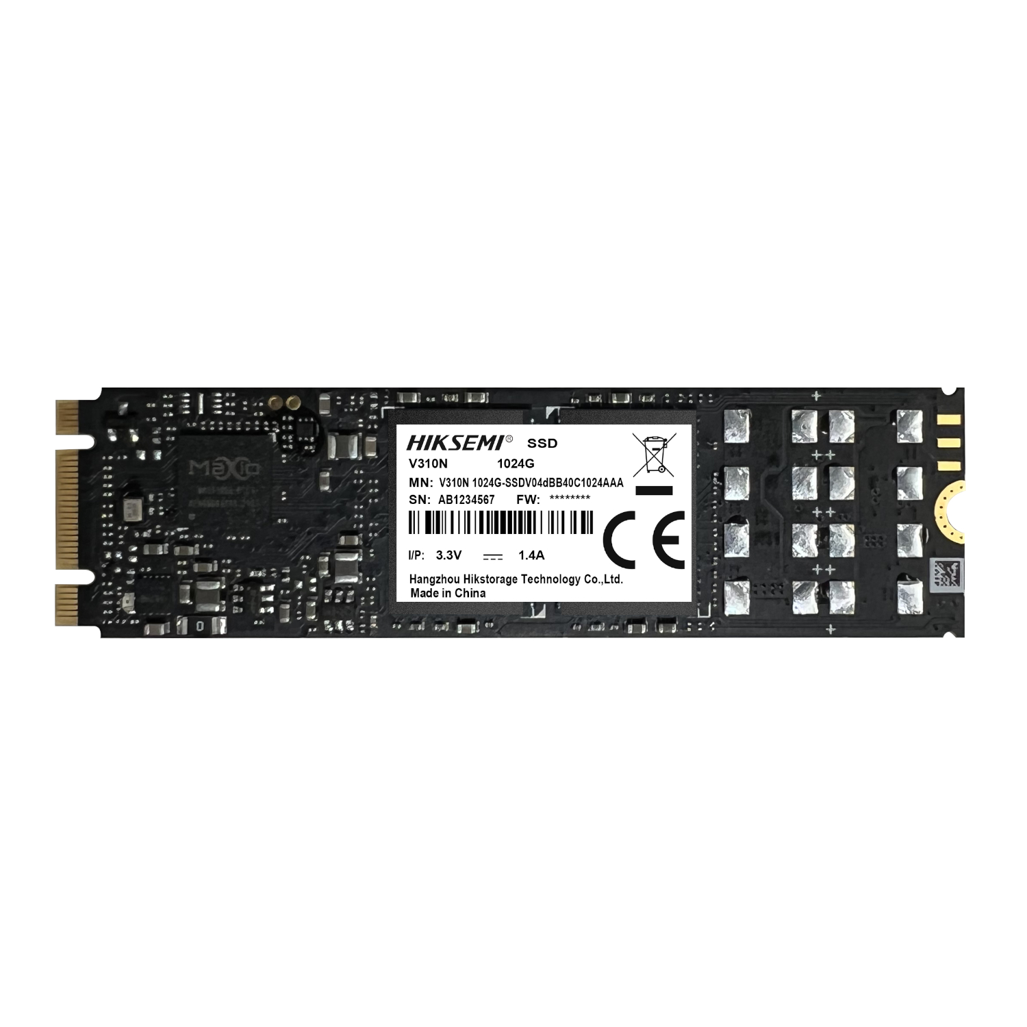 Hiksemi V310N 1TB M.2 SATA Surveillance SSD | HS-SSD-V310N-1024G Hiksemi V310N 1TB M.2 SATA Surveillance SSD - Image 1