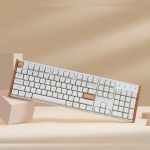 Keychron K10 HE Special Edition Full-size Hot-Swap Gateron Dbl-Rail Nebula Switch RGB Wireless Keyboard - White (Wood + Al) - Image 6