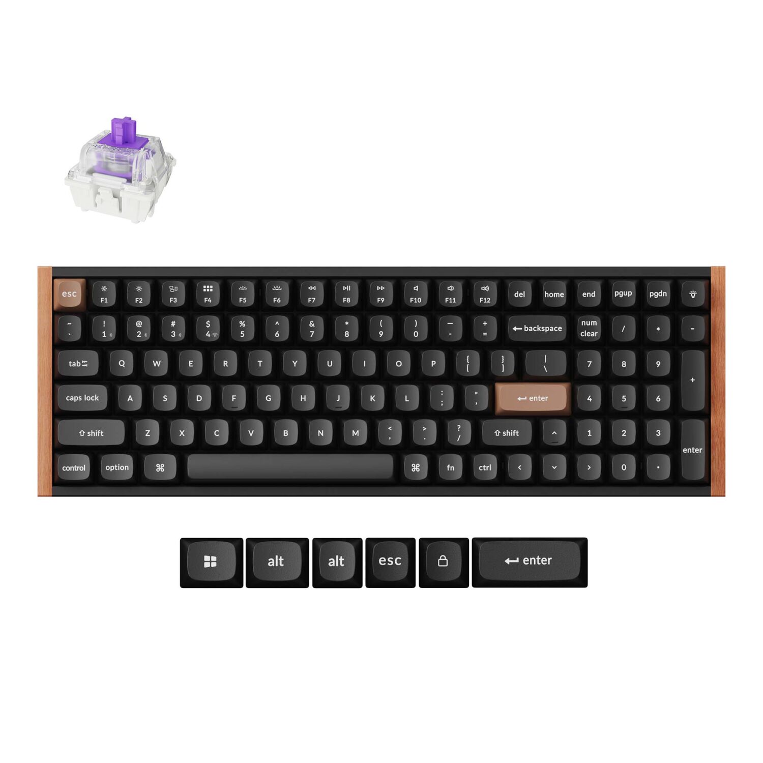 Keychron K4 HE Wireless Magnetic Switch Mechanical Keyboard (96% Layout Keychron K4 HE Wireless Magnetic Switch Mechanical Keyboard (96% Layout, Gateron Hall Effect Switches) - Image 1