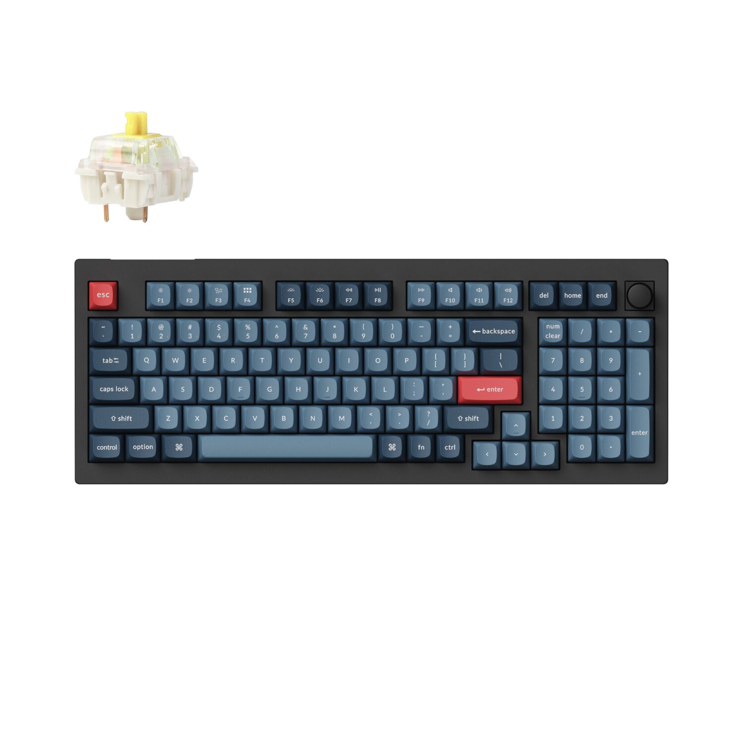 Keychron V5 Max Wireless Custom Keyboard - BANANA Switch | V5M-D4 Keychron V5 Max Wireless Custom Keyboard - BANANA Switch - Image 1