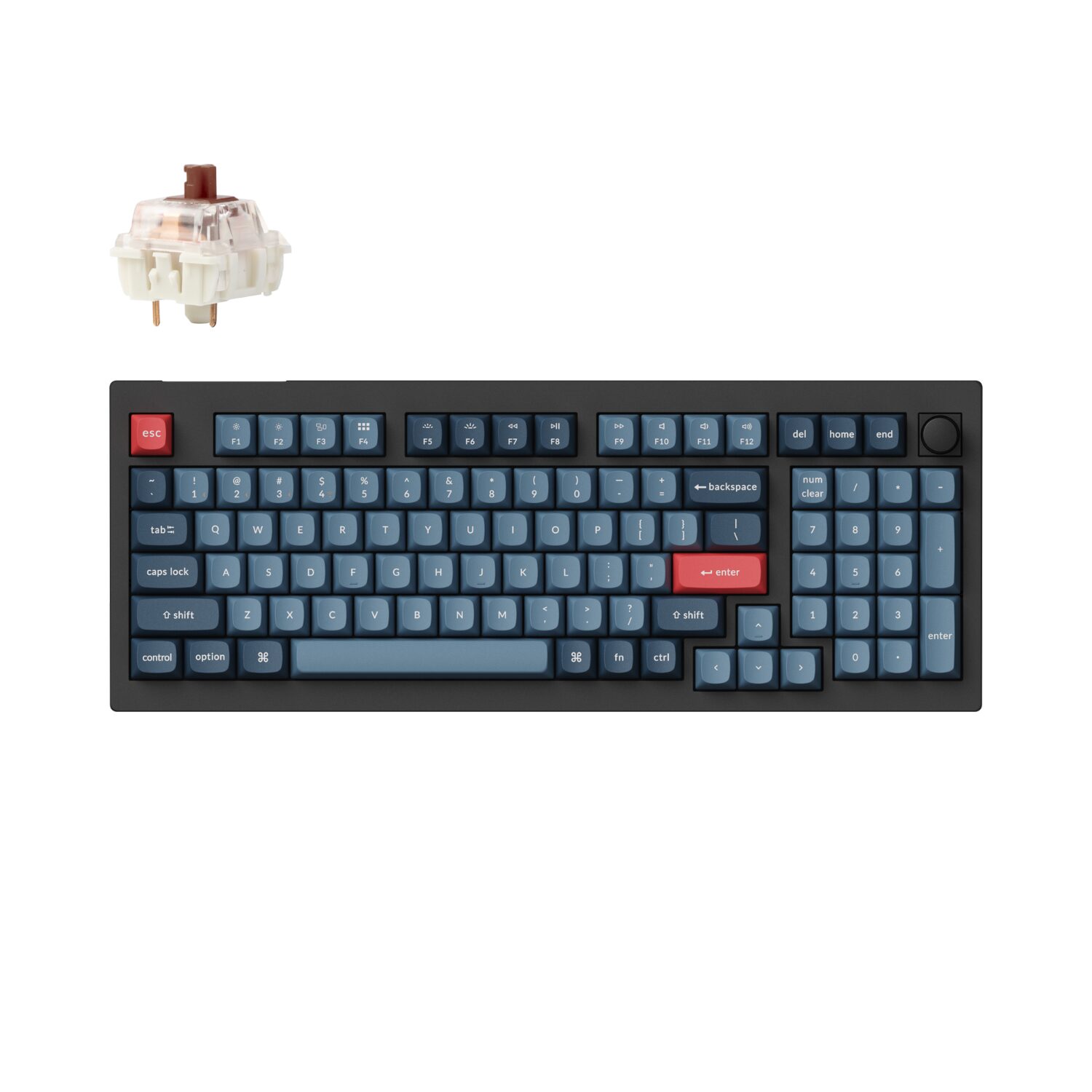Keychron V5 Max Wireless Custom Keyboard - BROWN Switch | V5M-D3 Keychron V5 Max Wireless Custom Keyboard - BROWN Switch - Image 1