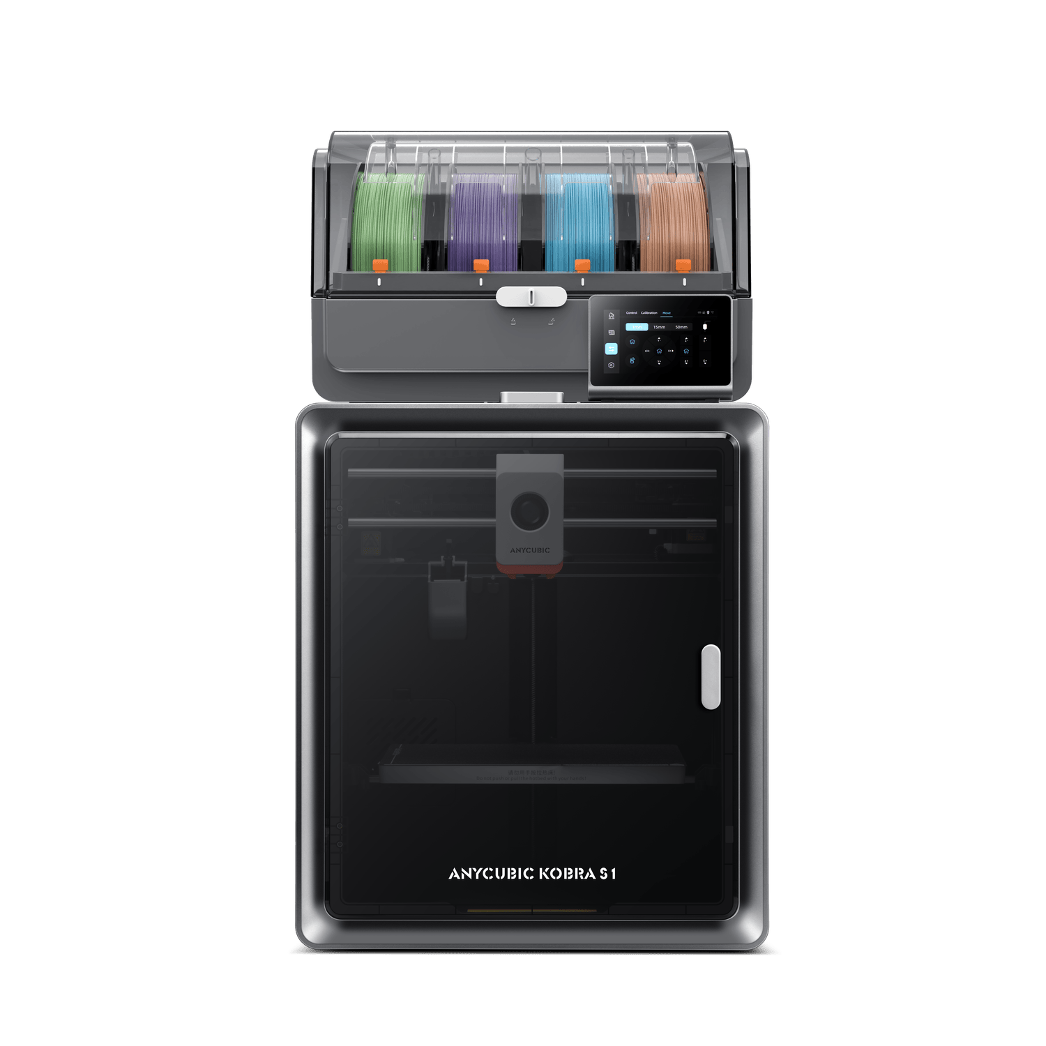 16-colour multicolour FDM printing | Up to 600mm/s CoreXY speed | Fully enclosed with active filament drying | AI print monitoring | App and cloud control