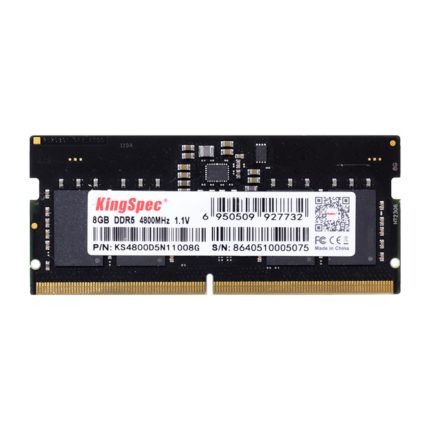 DDR5 speed for your laptop | 8 GB SODIMM upgrade | 4800 MT/s bandwidth | 1.1 V low-voltage operation | 36-month warranty