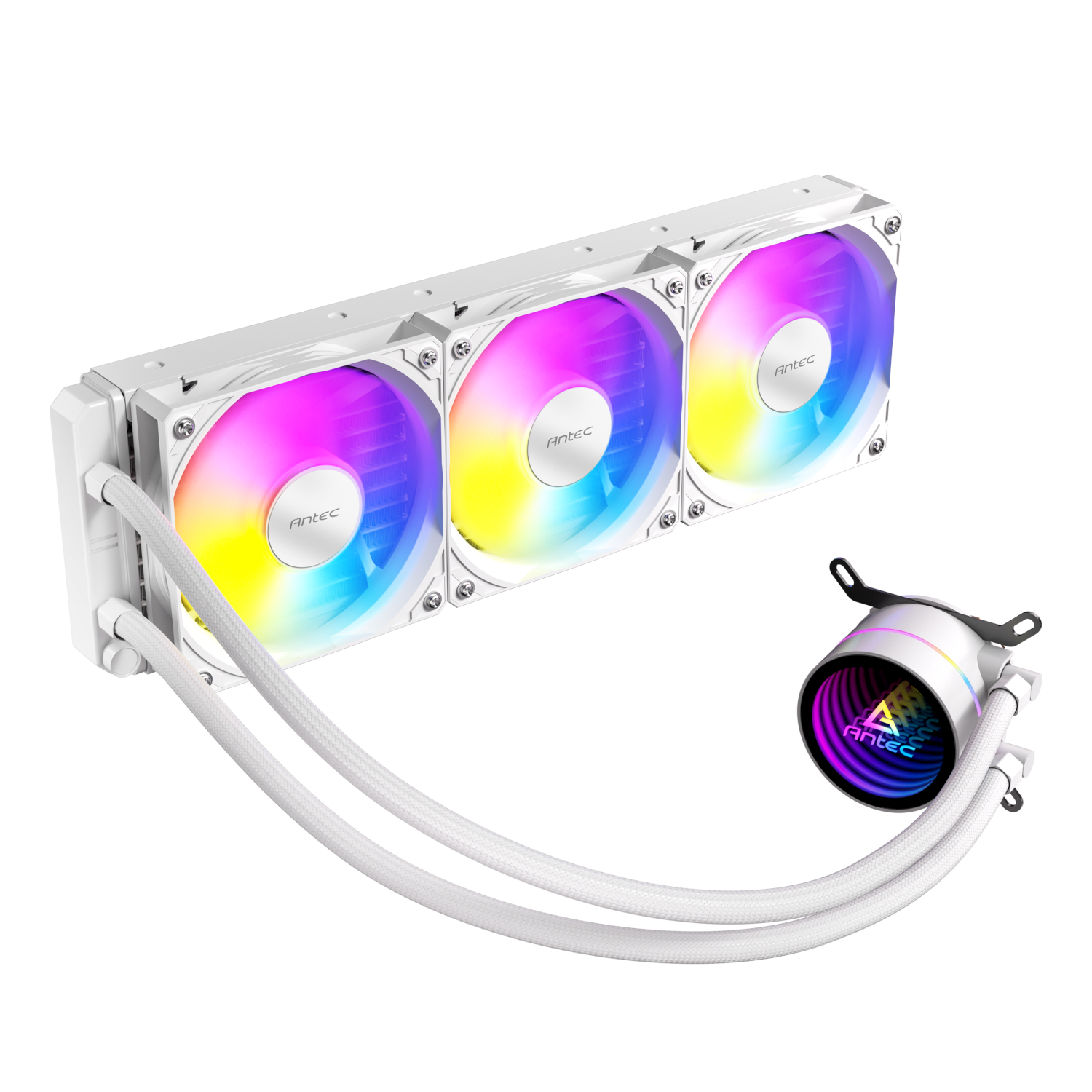 Antec Luna 360 ARGB CPU Liquid Cooler - White | LUNA 360 ARGB W Antec Luna 360 ARGB CPU Liquid Cooler - White - Image 1