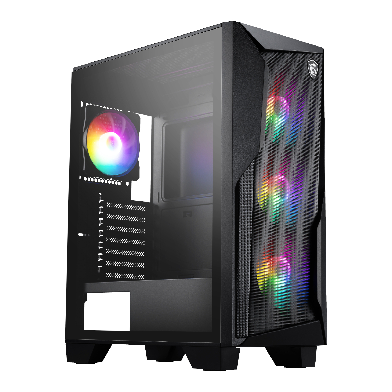MSI MAG FORGE 130A Airflow ATX Gaming Chassis - Black | MAG FORGE 130A AIRFLOW MSI MAG FORGE 130A Airflow ATX Gaming Chassis - Black - Image 1