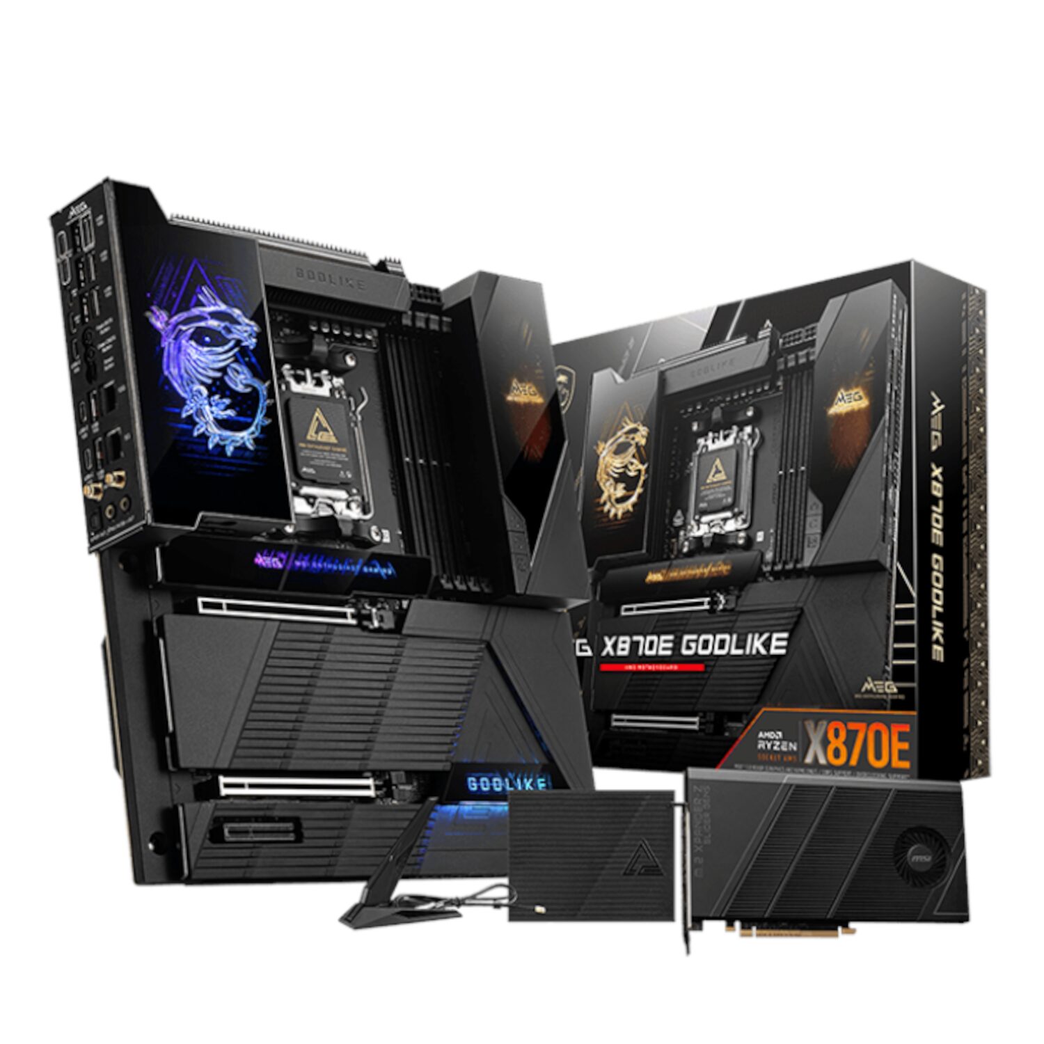 MSI MEG X870E GODLIKE E-ATX AM5 Motherboard with Wi-Fi 7 | MEGX870EGODLIKE MSI MEG X870E GODLIKE E-ATX AM5 Motherboard with Wi-Fi 7 - Image 1