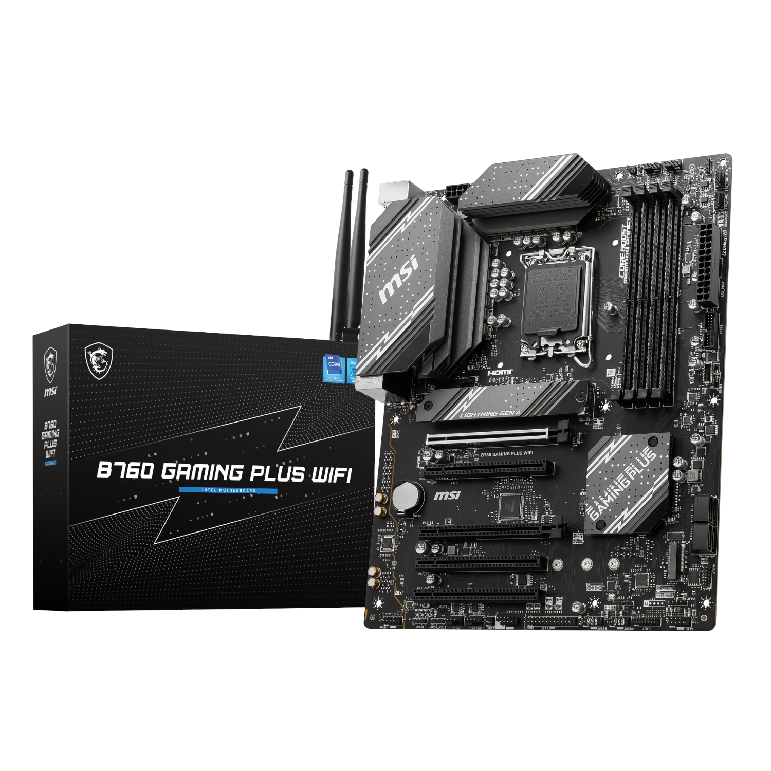 MSI B760 GAMING PLUS WIFI DDR5 LGA1700 ATX Motherboard | B760GAMINGPLUSWIFI MSI B760 GAMING PLUS WIFI DDR5 LGA1700 ATX Motherboard - Image 1