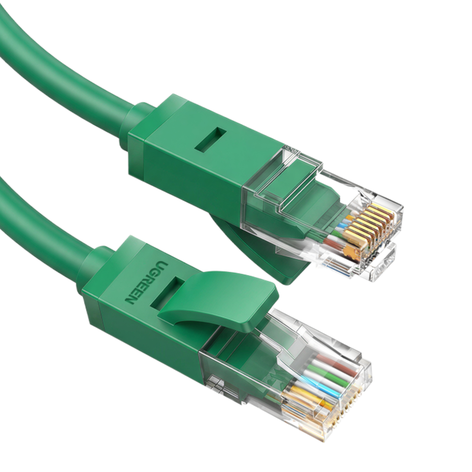 UGREEN RJ45 CAT6 1m LAN Network Cable – (1Gbps UGREEN RJ45 CAT6 1m LAN Network Cable – (1Gbps, 250MHz) – Green - Image 1