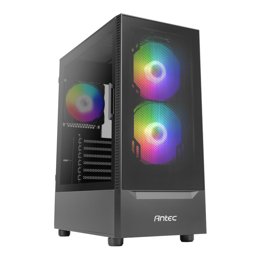 Antec NX410 V2 ATX | Micro-ATX | ITX ARGB Mid-Tower Gaming Chassis - Black | NX410 V2 Antec NX410 V2 ATX | Micro-ATX | ITX ARGB Mid-Tower Gaming Chassis - Black - Image 1