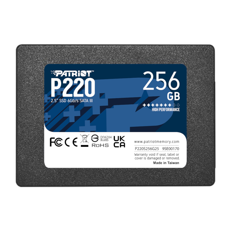Patriot P220 256GB 2.5" SSD | P220S256G25 Patriot P220 256GB 2.5" SSD - Image 1