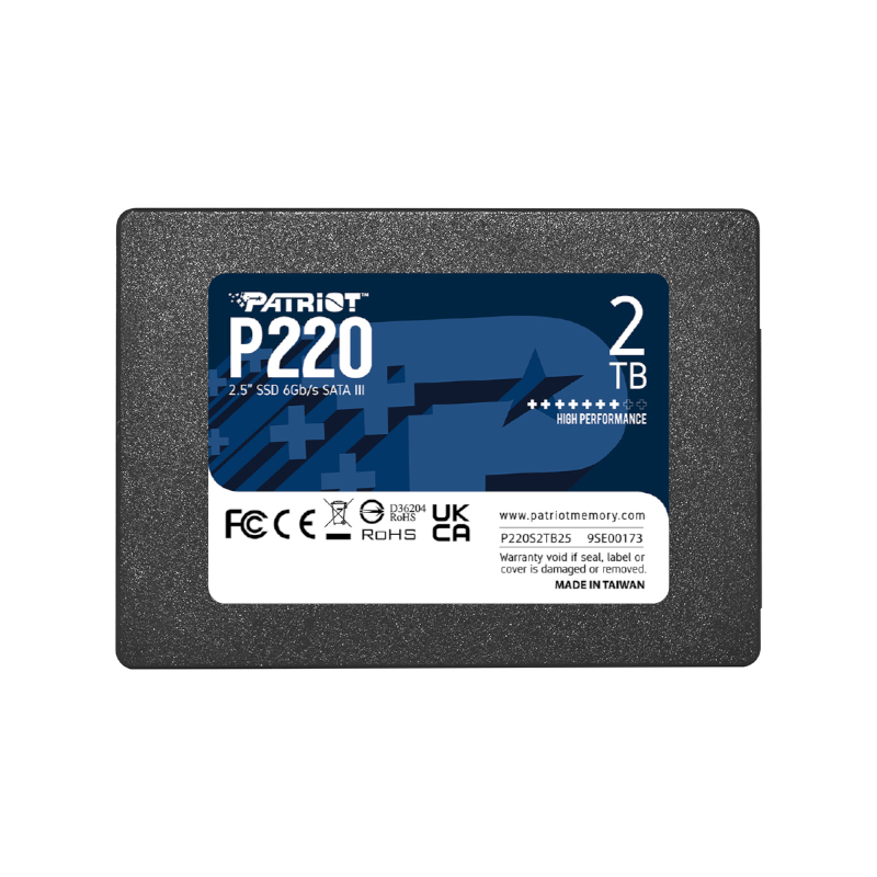Patriot P220 2TB 2.5" SSD | P220S2TB25 Patriot P220 2TB 2.5" SSD - Image 1