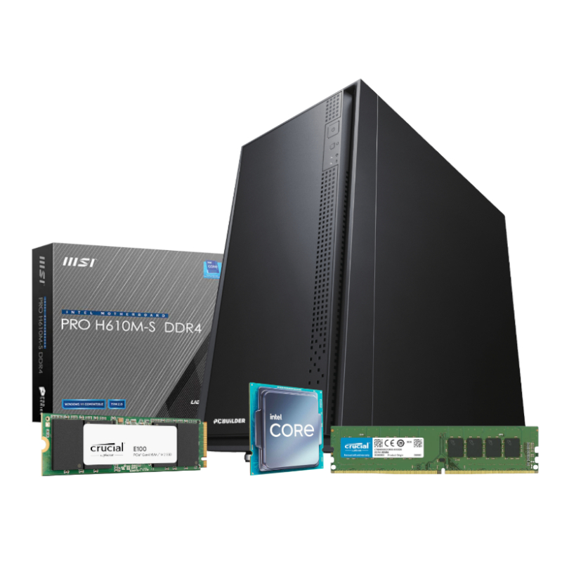 PCBuilder Intel i5-12400 OFFICE MASTER Core Windows 11 Pro Desktop PC | PCB_OFFICE_I516G-V3 PCBuilder Intel i5-12400 OFFICE MASTER Core Windows 11 Pro Desktop PC - Image 1