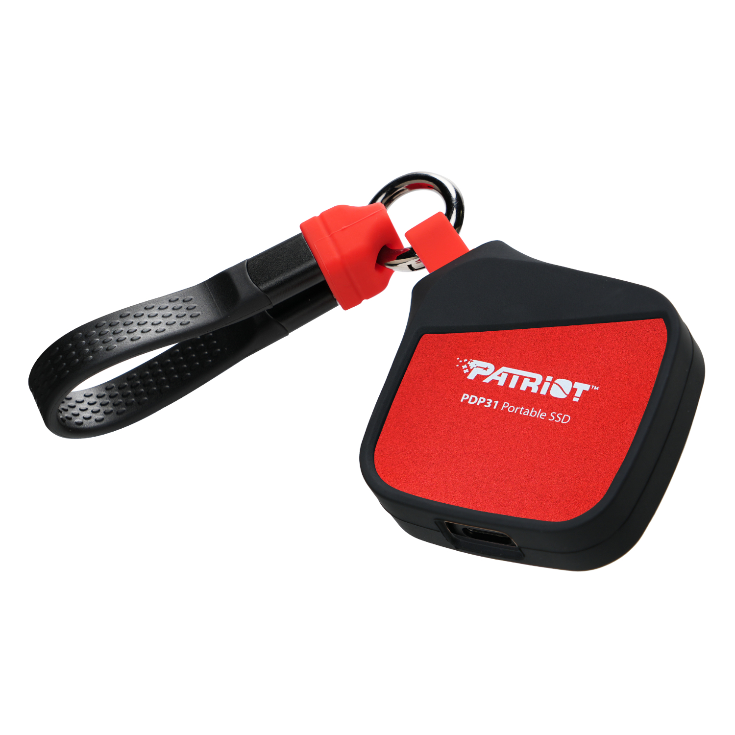 Patriot PDP31 500GB Type-C Portable SSD - Red / Black | PDP31500G23UCK Patriot PDP31 500GB Type-C Portable SSD - Red / Black - Image 1