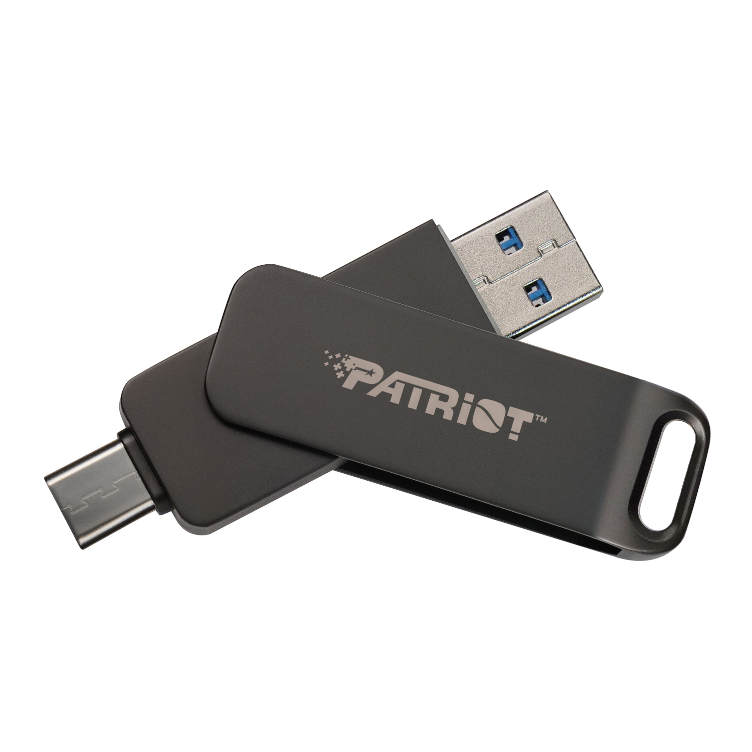 Patriot Rage R550 64GB USB3.2 Swing Type A to Type-C Flash Drive | PE64GR550DSAD Patriot Rage R550 64GB USB3.2 Swing Type A to Type-C Flash Drive - Image 1