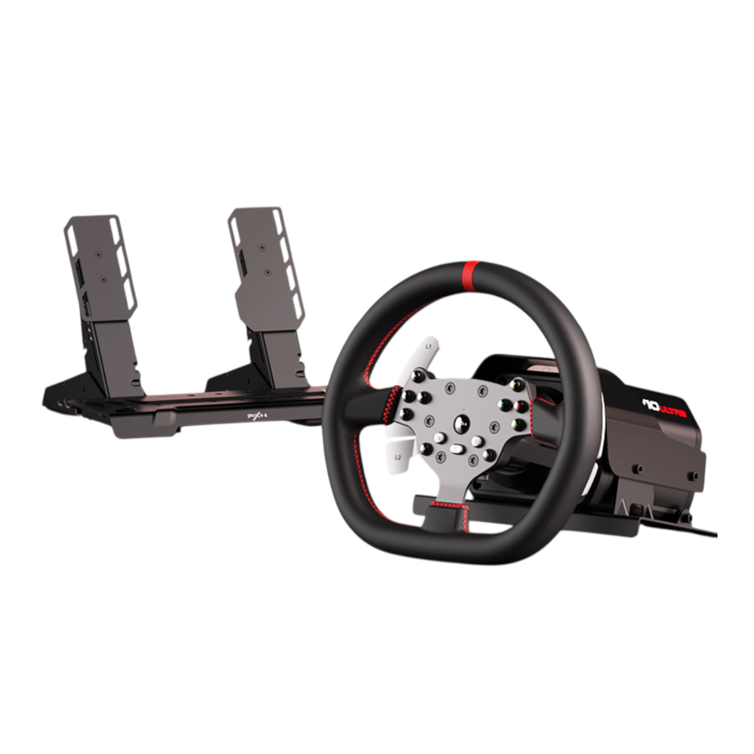 PXN V10 Ultra 270/900° 3.2nm Direct Drive USB Steering Wheel with Hall Effect Dual Pedals | PXN-V10ULTRA PXN V10 Ultra 270/900° 3.2nm Direct Drive USB Steering Wheel with Hall Effect Dual Pedals - Image 1