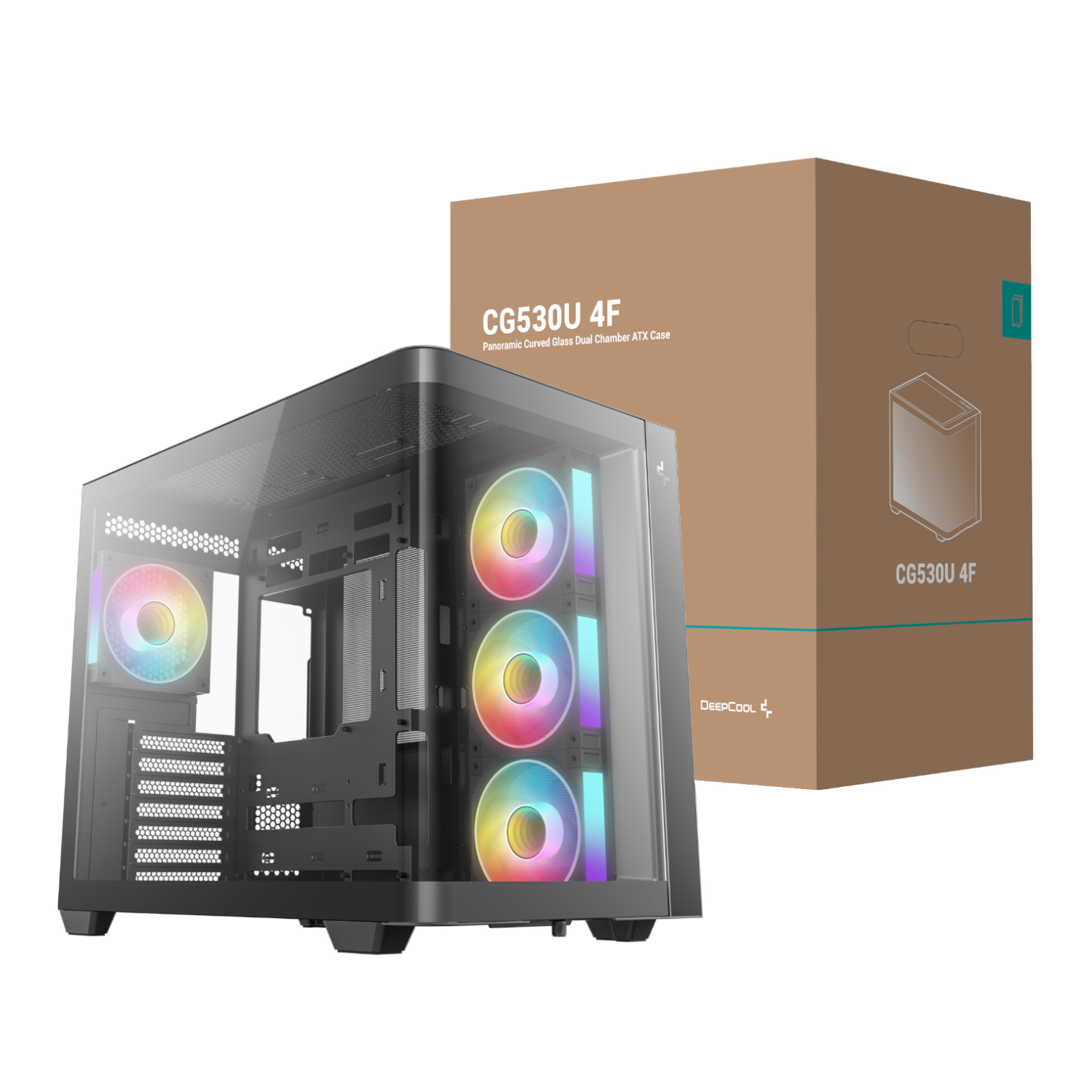 DeepCool CG530U 4F ATX Gaming Chassis - Black | R-CG530U-BKAGA4-G DeepCool CG530U 4F ATX Gaming Chassis - Black - Image 1